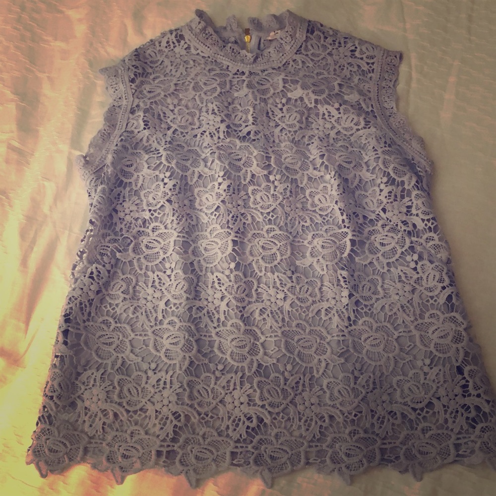 Sleeveless Lace Top
